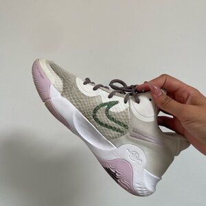 Nike KDs Women's BASKETBALL Shoes in Cream and Purple